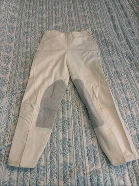 The Tailored Sportsman Side Zip white Riding Breeches